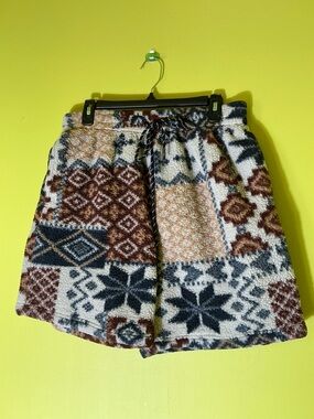 Urban Outfitters Men’s Sherpa Patchwork Fleece Shorts